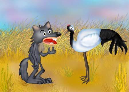 5.The Wolf and the Crane (狼和鹤)