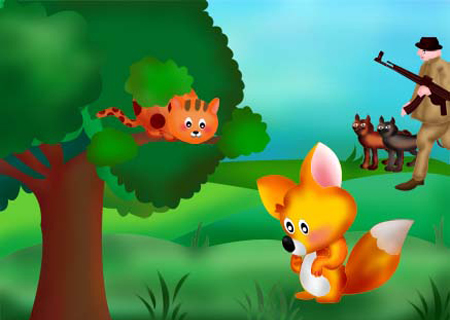 38.The Fox and the Cat (狐狸和猫)