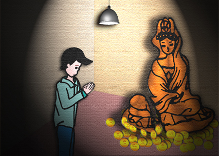 41.The Man and the Wooden God (一个人和木头神)