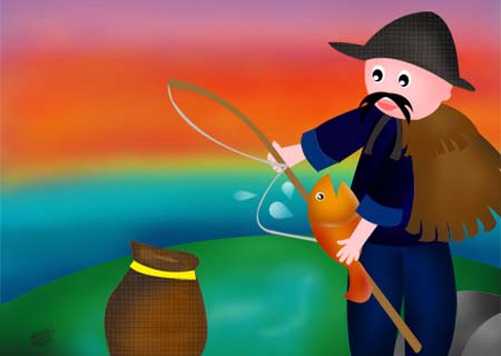 53.The Fisher and the Little Fish (渔夫和小鱼)