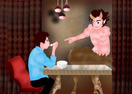 56.The Man and the Satyr (人和森林之神)