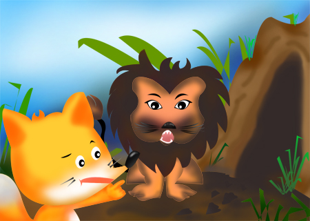 73.The Lion, the Fox, and the Beasts (狮子、狐狸和野兽)